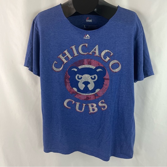 Momma Bear Custom Cut Chicago Cubs T-Shirt - Picture 6 of 9